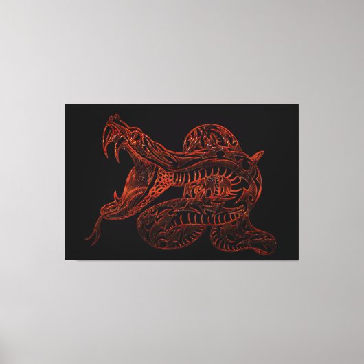 Cobra Leinwanddruck (Vorderseite)