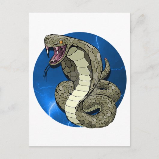 Cobra Lightning Postkarte (Vorderseite)