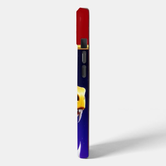 Cobra-lila, lebhafte, weiße und gelbe Waage Case-Mate iPhone Hülle (Rückseite / Links)