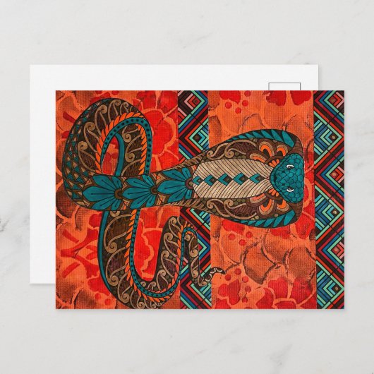 Cobra Postkarte (Vorne/Hinten)