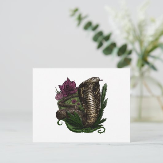 Cobra Postkarte (Stehend Vorderseite)