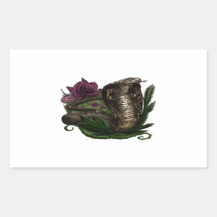 Cobra Rechteckiger Aufkleber