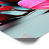 Cobra-Schlange mit lebendiger rot-gelber Waage Poster (Ecke)