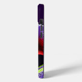 Cobra-Schlange mit lebhaften grünen und lila Waage Case-Mate iPhone Hülle (Rückseite / Links)