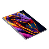 Cobra-Schlange mit lebhaften orangefarbenen und li Notizblock (Rechte Seite)