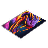 Cobra-Schlange mit lebhaften orangefarbenen und li Notizblock (Linke Seite)