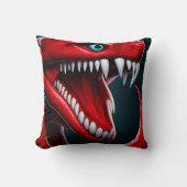 Cobra-Schlange mit lebhaften roten Schuppen und bl Kissen (Vorderseite)