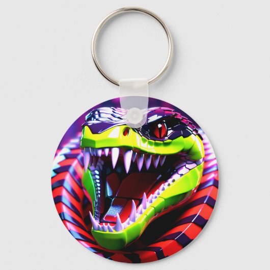 Cobra-Schlange mit limitierten grünen Lippen und r Schlüsselanhänger (Vorderseite)