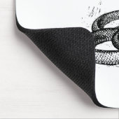 Cobra Schlange Silhouette Mousepad (Ecke)