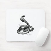 Cobra Schlange Silhouette Mousepad (Mit Mouse)