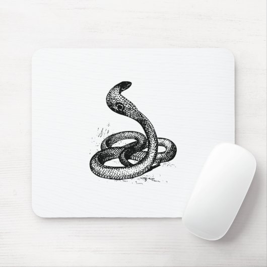Cobra Schlange Silhouette Mousepad (Mit Mouse)