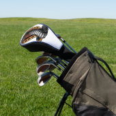 Cobra-Schlangenillustration Schlangendesign Leder Golf Headcover (In SItu)
