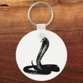 Cobra - schwarz schlüsselanhänger (Vorderseite)