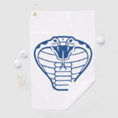 Cobra Snake Blaue giftige Tiere Boa Golfhandtuch (Insitu)
