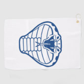 Cobra Snake Blaue giftige Tiere Boa Golfhandtuch (Horizontal)