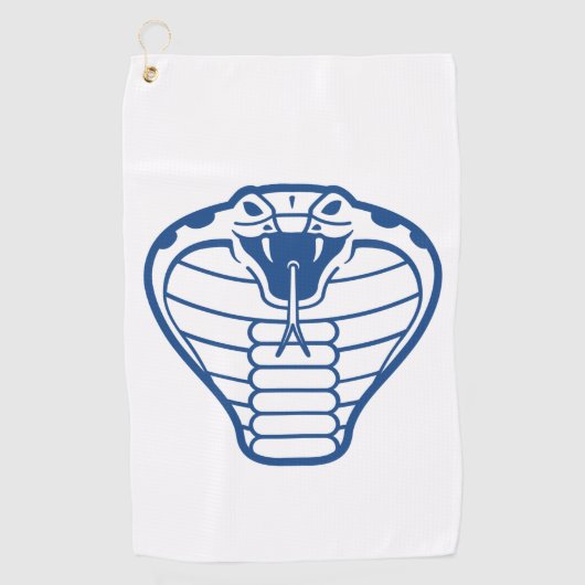 Cobra Snake Blaue giftige Tiere Boa Golfhandtuch (Vorderseite)