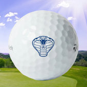 Cobra Snake Blue Illustration Boa Reptile Golfball