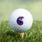 Cobra Snake in Vaporwave-Ästhetik Golfball (Insitu T-Shirt)
