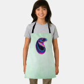 Cobra Snake in Vaporwave-Ästhetik Schürze (Insitu)