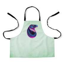 Cobra Snake in Vaporwave-Ästhetik