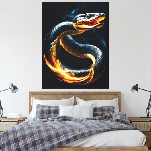 Cobra Snake Leinwanddruck (Insitu (Schlafzimmer))