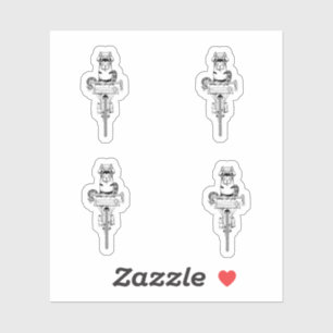 Cobra Snake Reiten mit dem Fahrrad Aufkleber