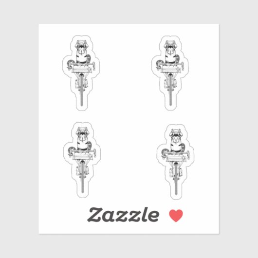 Cobra Snake Reiten mit dem Fahrrad Aufkleber (Blatt)