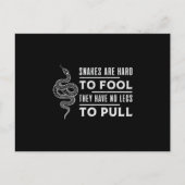 Cobra Snake Reptile Snakers Animal Pet Funny Gift Postkarte (Vorderseite)