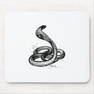 Cobra Snake Silhouette Mousepad