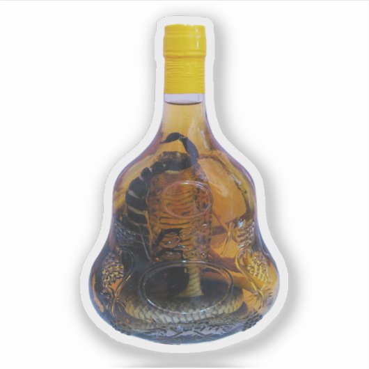 Cobra Snake Vs Scorpion Whiskey ... Yadong Lao Aufkleber (Vorderseite)