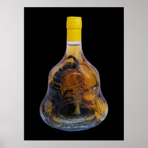 Cobra Snake Vs Scorpion Whiskey ... Yadong Lao Poster
