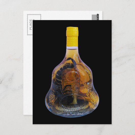 Cobra Snake Vs Scorpion Whiskey ... Yadong Lao Postkarte (Vorne/Hinten)