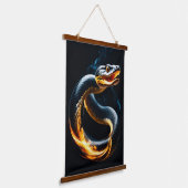 Cobra Snake Wandteppich Mit Holzrahmen (Gewinkelt)