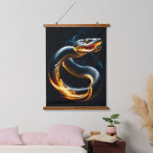 Cobra Snake Wandteppich Mit Holzrahmen (Schlafzimmer)