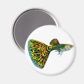 Cobra Snakeskin Guppy Magnet (Vorderseite/Rückseite)