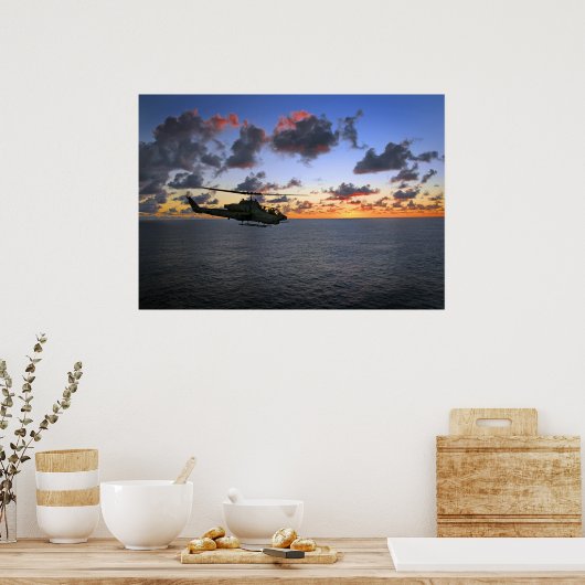 Cobra Sunset Poster (Küche)