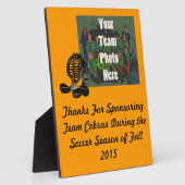 Cobras Team Sports Plaque for Sponsors & Awards - Fotoplatte (Seite)