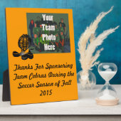 Cobras Team Sports Plaque for Sponsors & Awards - Fotoplatte (Seite)