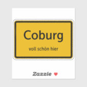 Coburg Aufkleber Sticker Autoaufkleber (Blatt)