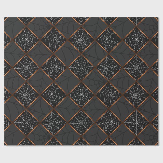 Cobweb Checkerboard Geschenkpapier (Flach)