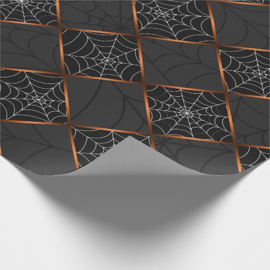 Cobweb Checkerboard Geschenkpapier (Ecke)