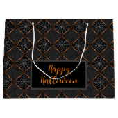 Cobweb Checkerboard Große Geschenktüte (Vorderseite)