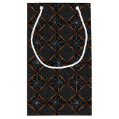 Cobweb Checkerboard Kleine Geschenktüte (Rückseite)