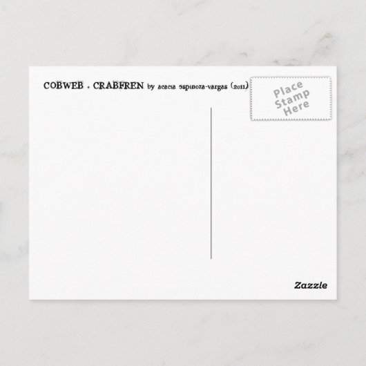 Cobweb + Crabfren Postkarte (Rückseite)