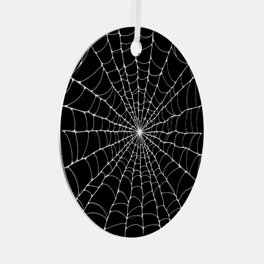 Cobweb Goth Ornament Aus Metall (Vorderseite Rechts)