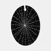 Cobweb Goth Ornament Aus Metall (Vorderseite links)