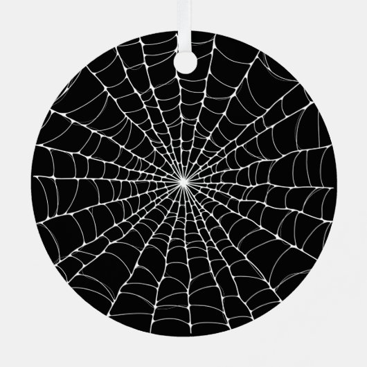 Cobweb Goth Ornament Aus Metall (Rückseite)