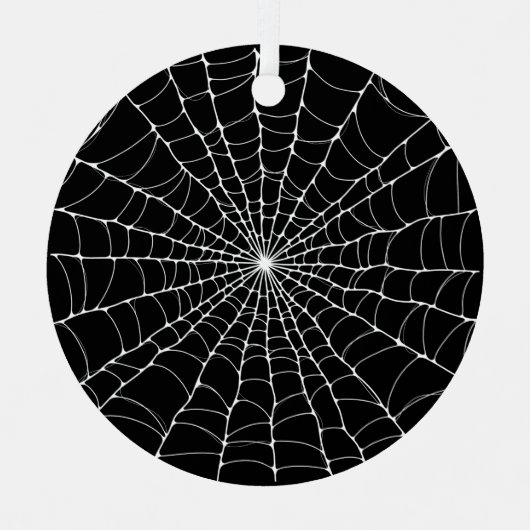 Cobweb Goth Ornament Aus Metall (Vorderseite)