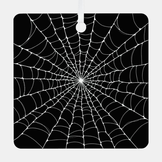 Cobweb Goth Ornament Aus Metall (Vorderseite)