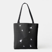 Cobweb & Spiders Black Tote Bag Tasche (Rückseite)
